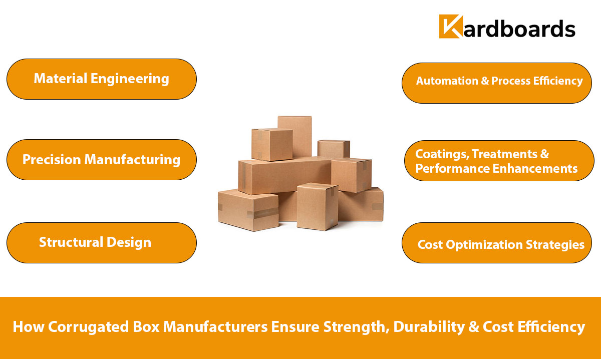 How Corrugated Box Manufacturers Ensure Strength, Durability & Cost Efficiency