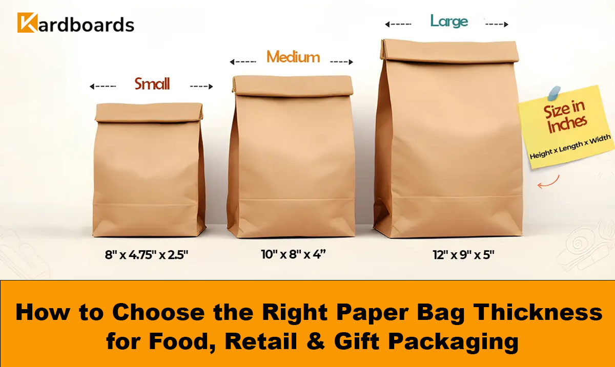 How to Choose the Right Paper Bag Thickness for Food, Retail & Gift Packaging