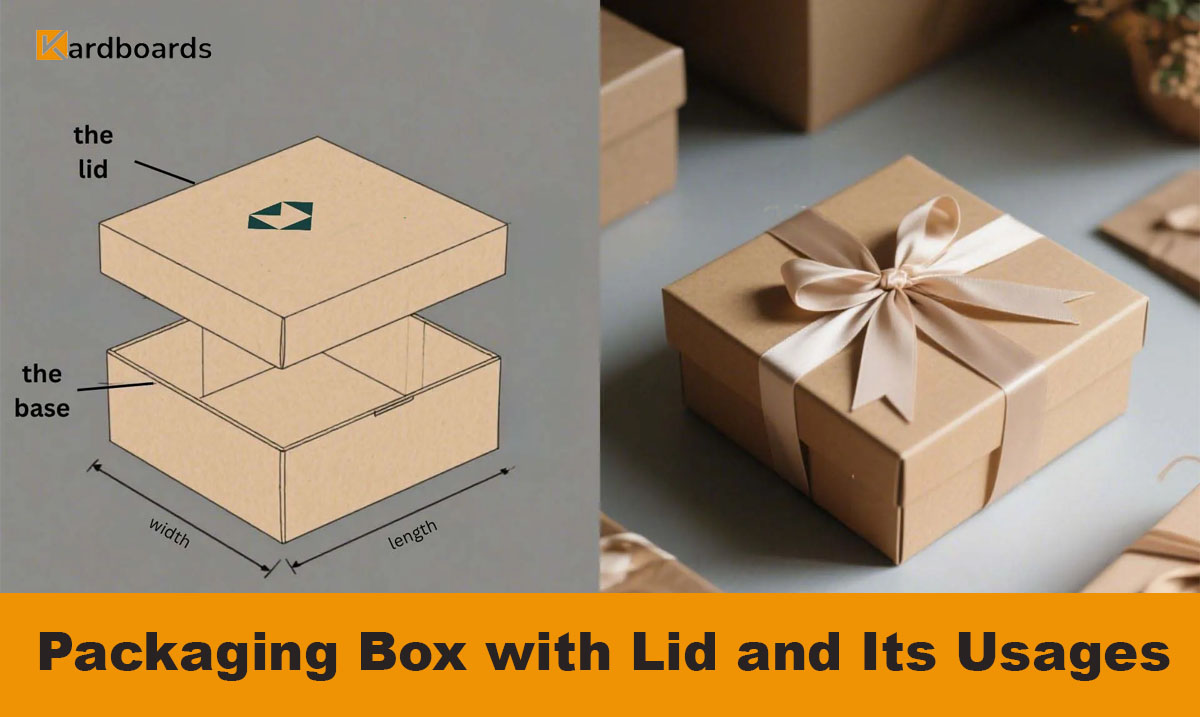 Packaging box with lid and its usages