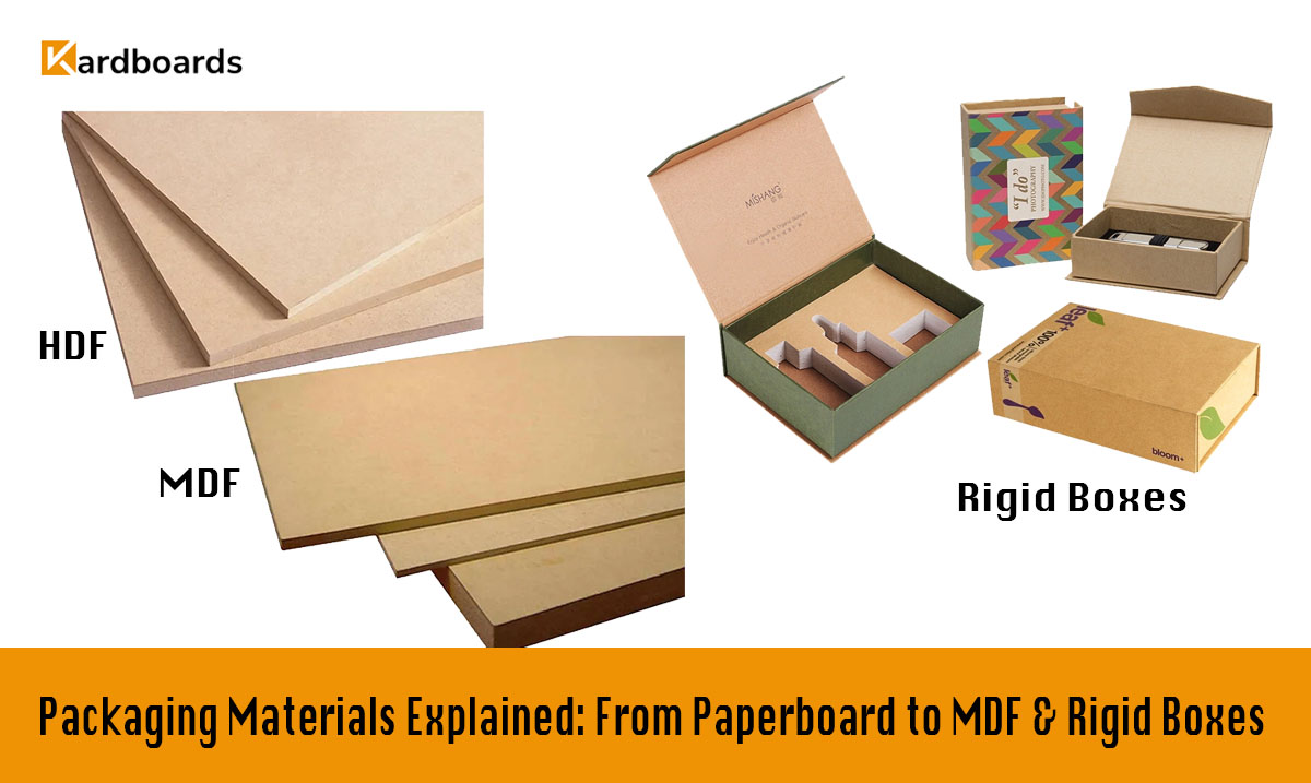 Packaging Materials Explained: From Paperboard to MDF & Rigid Boxes

