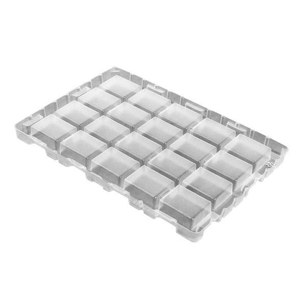 PP Natural Color Electronic Blister Packaging Box – Durable Component Storage Tray