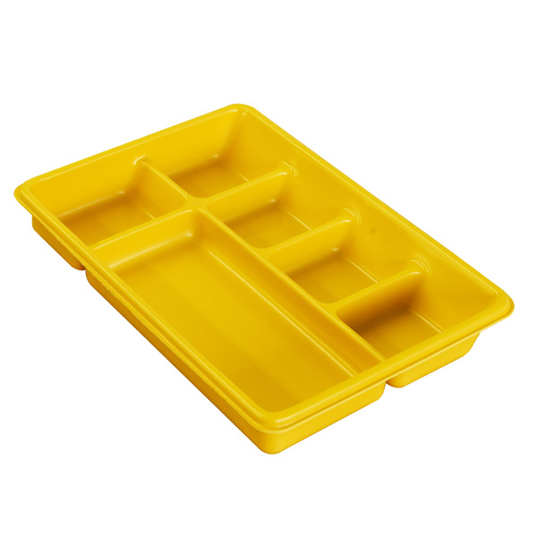 PS Material Yellow Blister Box – Multi-Compartment Durable Plastic Tray