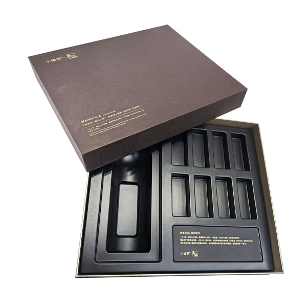Luxury Combination Lip and Base Box with Hot Stamping and Pad Embossing