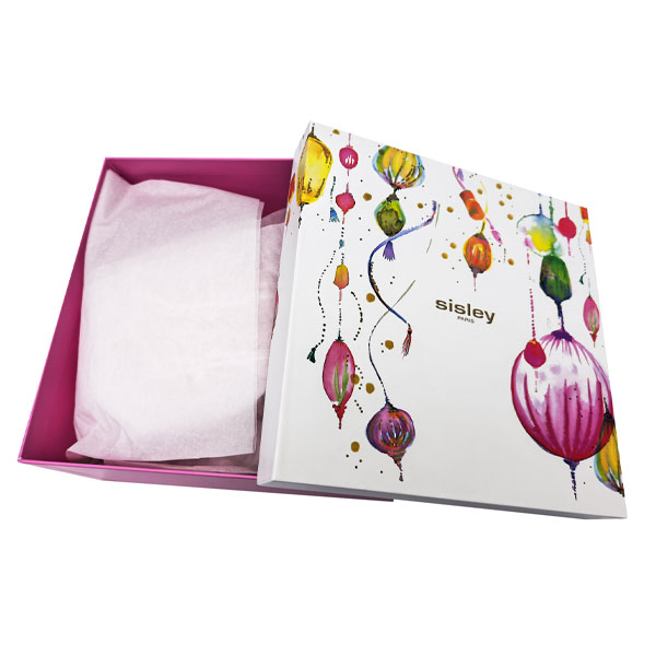 Luxury Lip and Base Gift Box with Matte Film and Convex Hot Stamping